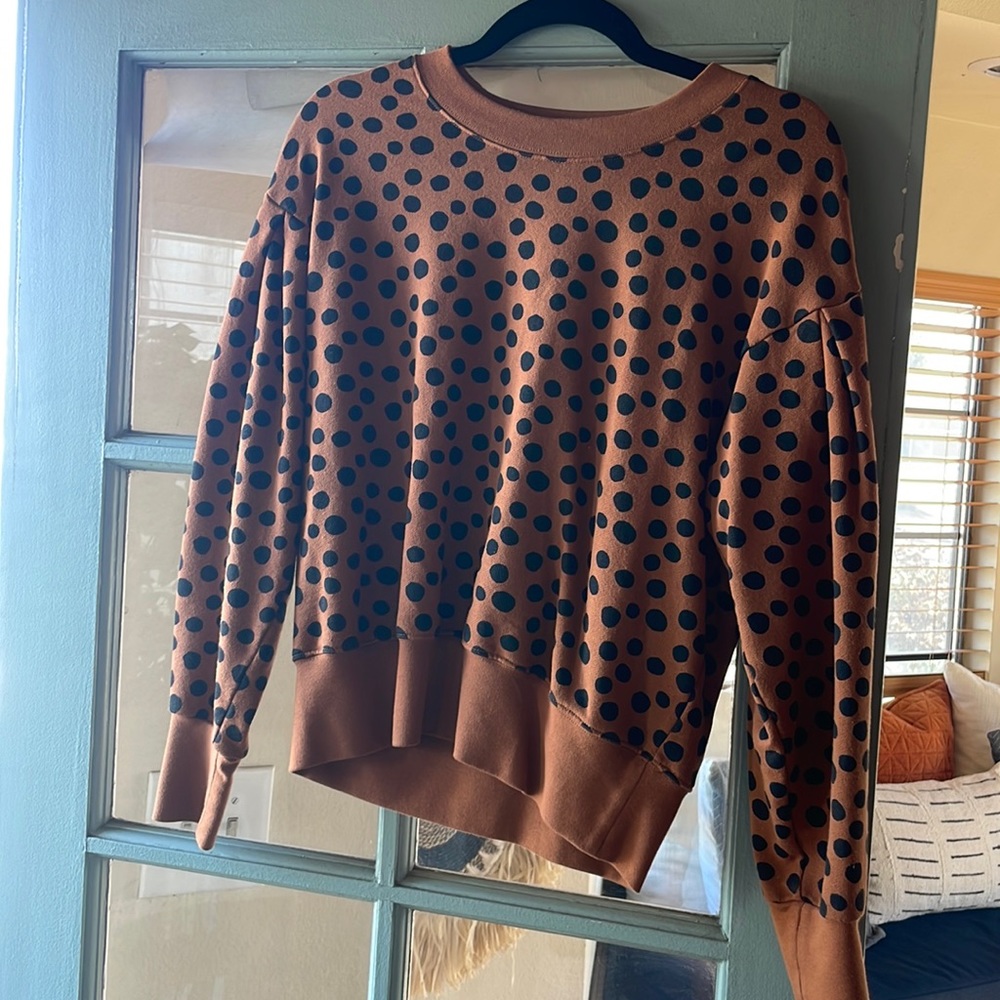 Madewell leopard dot sweatshirt